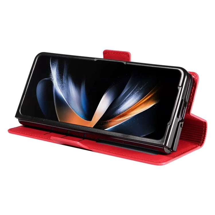 FORWENW Fantasy Series for Samsung Galaxy Z Fold5 5G Magnetic Phone Case Skin-touch Leather Cover