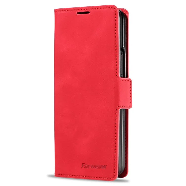 FORWENW Fantasy Series for Samsung Galaxy Z Fold5 5G Magnetic Phone Case Skin-touch Leather Cover