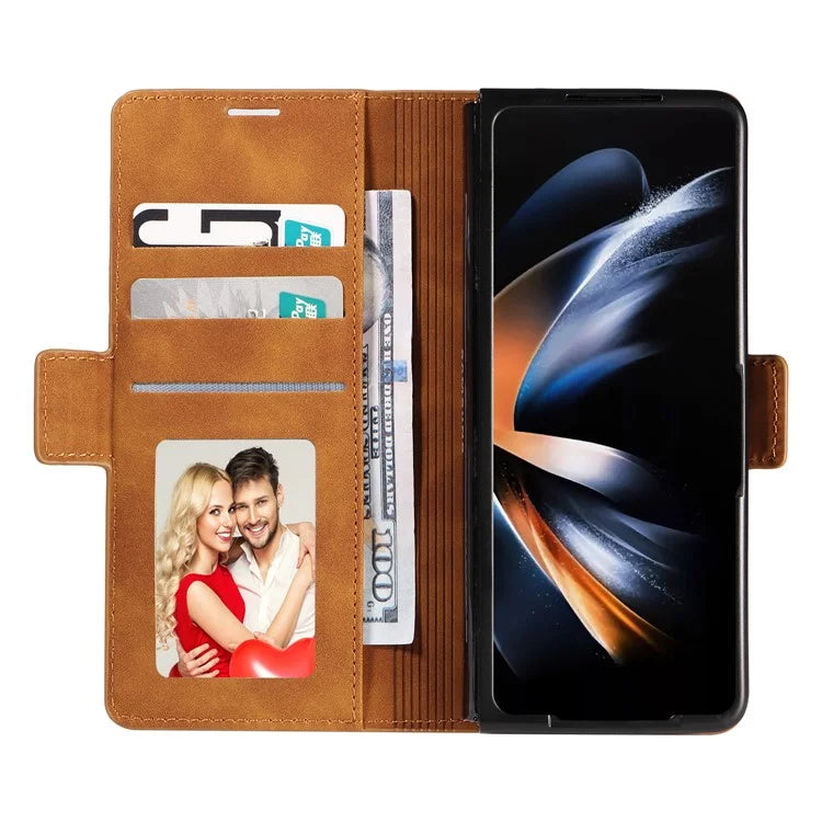 FORWENW Fantasy Series for Samsung Galaxy Z Fold5 5G Magnetic Phone Case Skin-touch Leather Cover