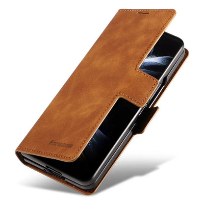 FORWENW Fantasy Series for Samsung Galaxy Z Fold5 5G Magnetic Phone Case Skin-touch Leather Cover
