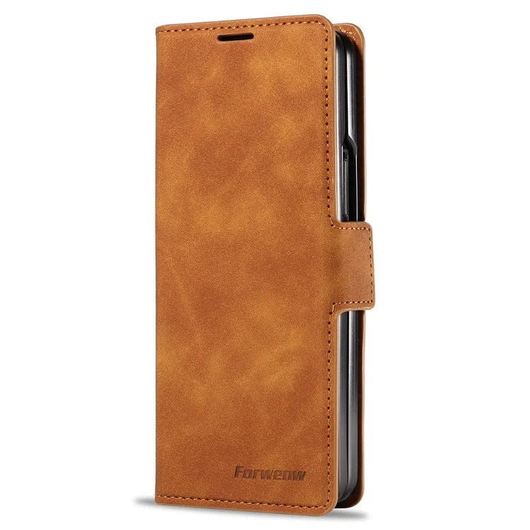 FORWENW Fantasy Series for Samsung Galaxy Z Fold5 5G Magnetic Phone Case Skin-touch Leather Cover