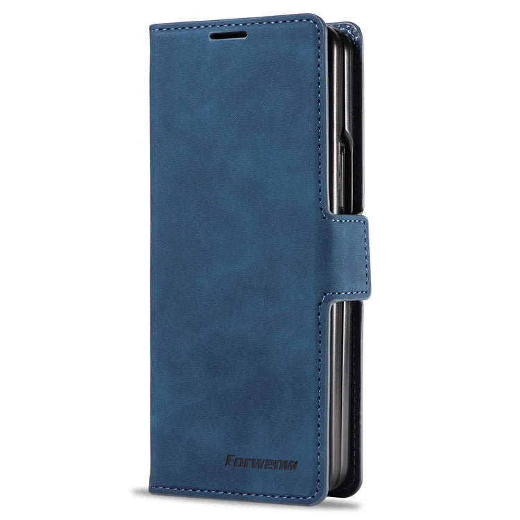 FORWENW Fantasy Series for Samsung Galaxy Z Fold5 5G Magnetic Phone Case Skin-touch Leather Cover