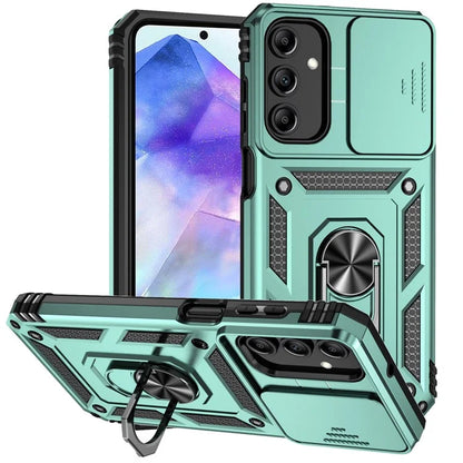 For Samsung Galaxy A35 5G Case Camera Slide Protector Kickstand Shockproof Phone Cover