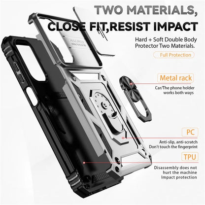 For Samsung Galaxy A35 5G Case Camera Slide Protector Kickstand Shockproof Phone Cover