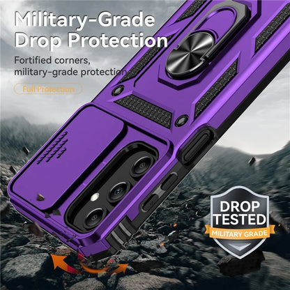 For Samsung Galaxy A35 5G Case Camera Slide Protector Kickstand Shockproof Phone Cover