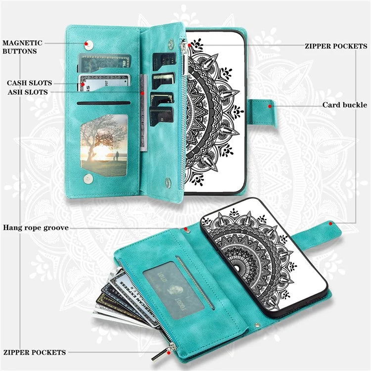 For Xiaomi Redmi Note 13 Pro 5G / Poco X6 5G Phone Case Flower Pattern Leather Flip Cover