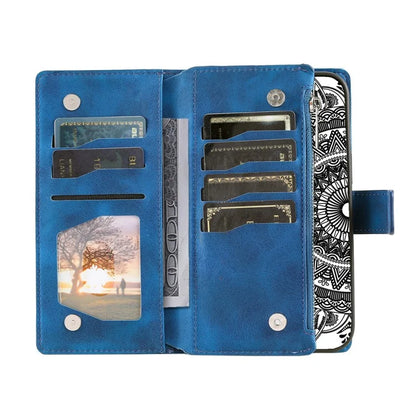 For Xiaomi Redmi Note 13 Pro 5G / Poco X6 5G Phone Case Flower Pattern Leather Flip Cover