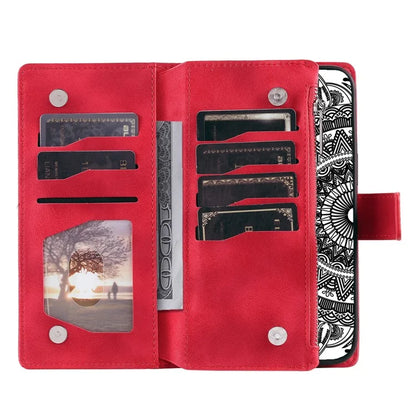 For Xiaomi Redmi Note 13 Pro 5G / Poco X6 5G Phone Case Flower Pattern Leather Flip Cover