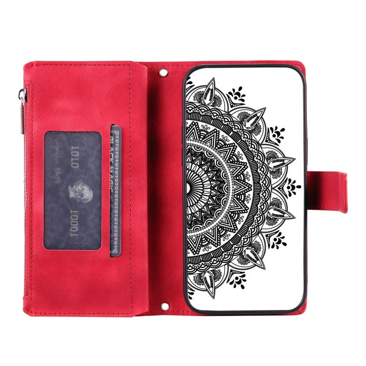 For Xiaomi Redmi Note 13 Pro 5G / Poco X6 5G Phone Case Flower Pattern Leather Flip Cover