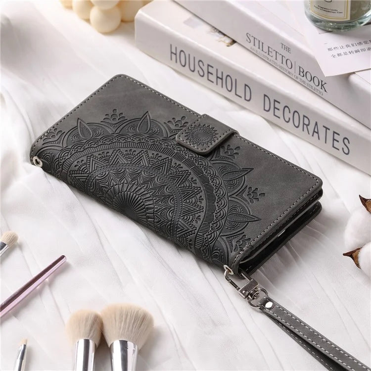 For Xiaomi Redmi Note 13 Pro 5G / Poco X6 5G Phone Case Flower Pattern Leather Flip Cover