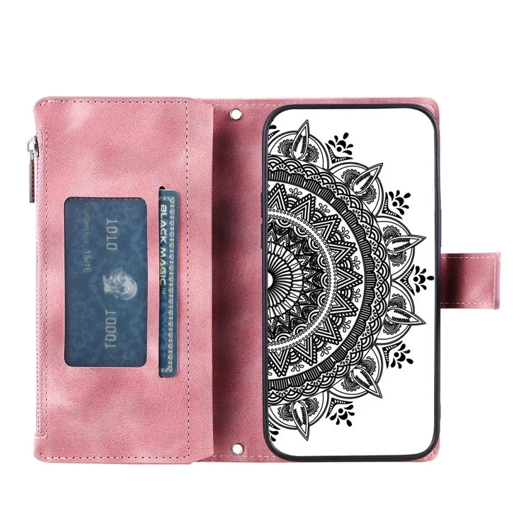 For Xiaomi Redmi Note 13 Pro 5G / Poco X6 5G Phone Case Flower Pattern Leather Flip Cover