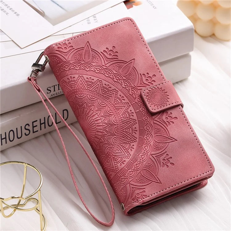 For Xiaomi Redmi Note 13 Pro 5G / Poco X6 5G Phone Case Flower Pattern Leather Flip Cover