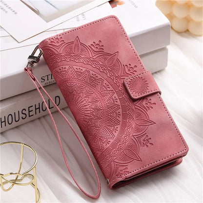 For Xiaomi Redmi Note 13 Pro 5G / Poco X6 5G Phone Case Flower Pattern Leather Flip Cover