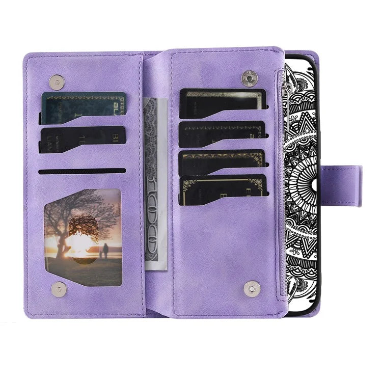 For Xiaomi Redmi Note 13 Pro 5G / Poco X6 5G Phone Case Flower Pattern Leather Flip Cover