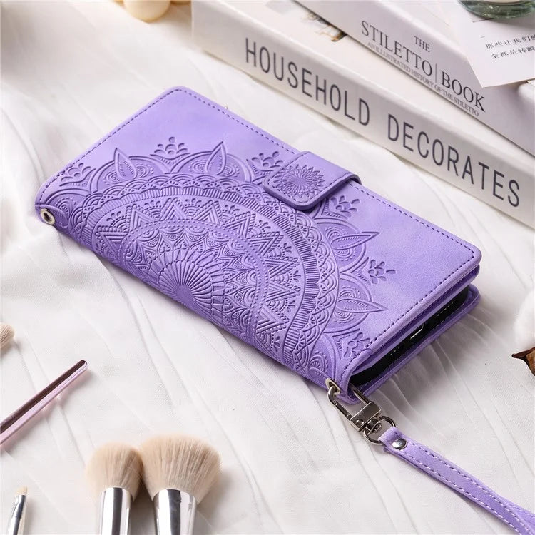 For Xiaomi Redmi Note 13 Pro 5G / Poco X6 5G Phone Case Flower Pattern Leather Flip Cover
