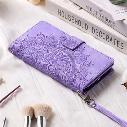 For Xiaomi Redmi Note 13 Pro 5G / Poco X6 5G Phone Case Flower Pattern Leather Flip Cover