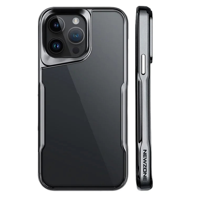 NEWZONE For iPhone 15 Pro Case Electroplating TPU+Acrylic Drop-resistant Back Cover