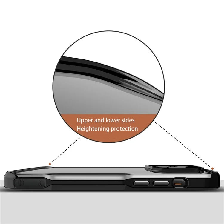 NEWZONE For iPhone 15 Pro Case Electroplating TPU+Acrylic Drop-resistant Back Cover