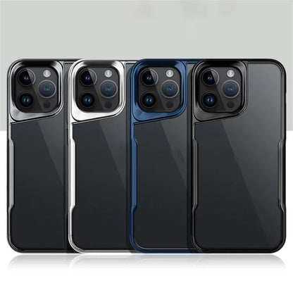 NEWZONE For iPhone 15 Pro Case Electroplating TPU+Acrylic Drop-resistant Back Cover
