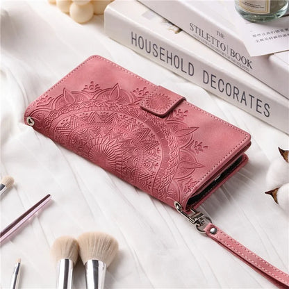 For Xiaomi Redmi Note 13 Pro 4G / Poco M6 Pro 4G Case PU Leather Flower Pattern Phone Cover