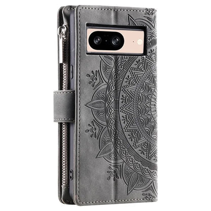 For Google Pixel 9 PU Leather Case Mandala Flower Pattern Phone Cover Wallet