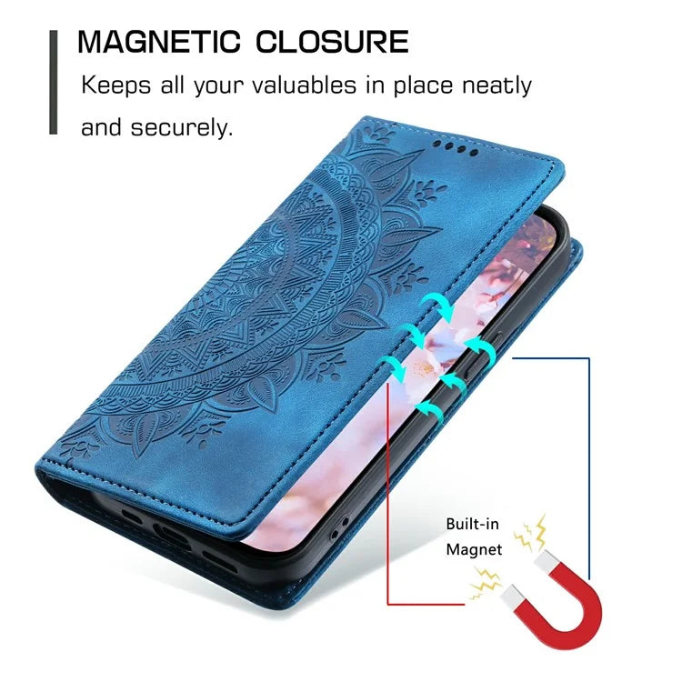 For Xiaomi Redmi Note 13 Pro 4G / Poco M6 Pro 4G Magnetic Case Leather Flip Stand Phone Cover