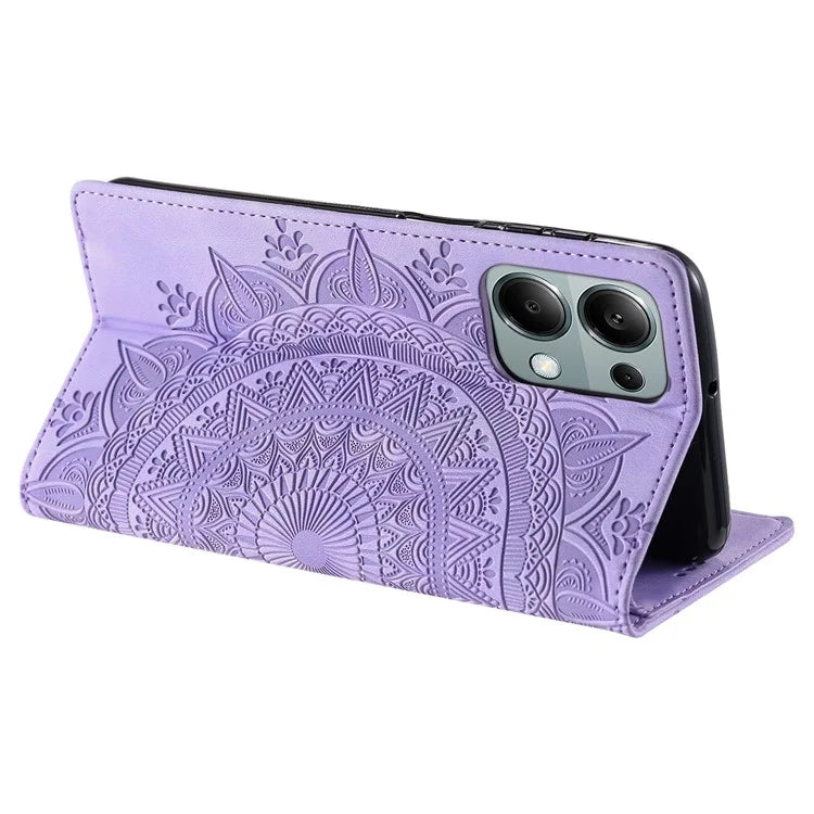 For Xiaomi Redmi Note 13 Pro 4G / Poco M6 Pro 4G Magnetic Case Leather Flip Stand Phone Cover