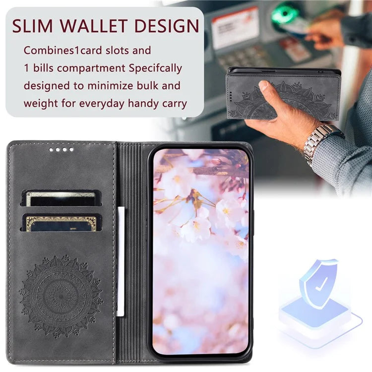 For Xiaomi Redmi Note 13 Pro 4G / Poco M6 Pro 4G Magnetic Case Leather Flip Stand Phone Cover