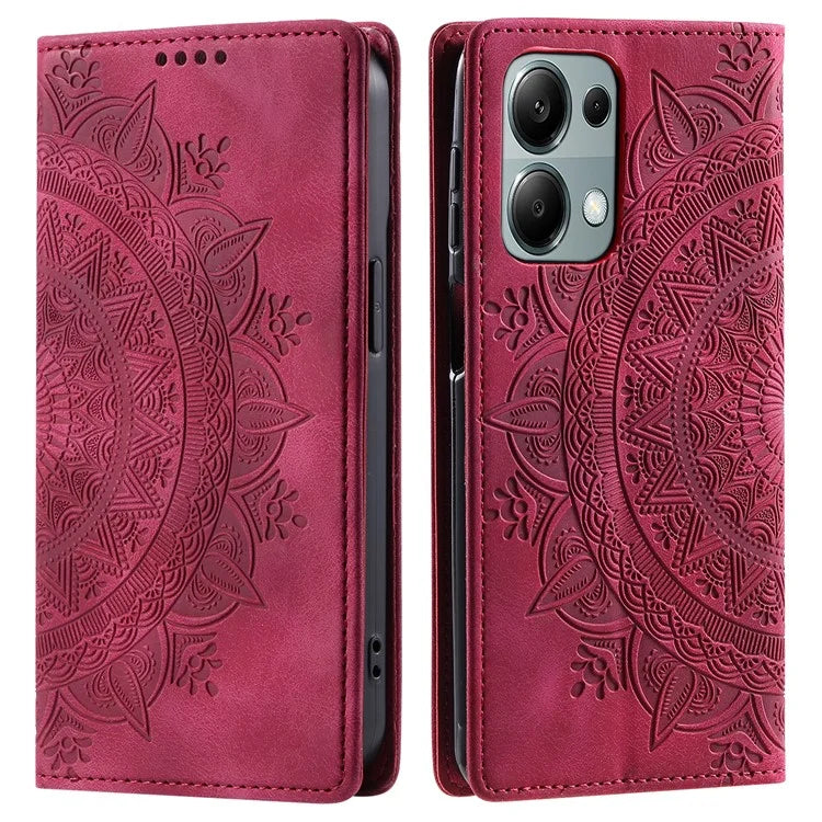 For Xiaomi Redmi Note 13 Pro 4G / Poco M6 Pro 4G Magnetic Case Leather Flip Stand Phone Cover