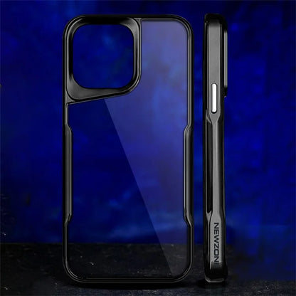 NEWZONE For iPhone 14 Pro Case Clear Slim-Fit TPU+Acrylic Protective Shell