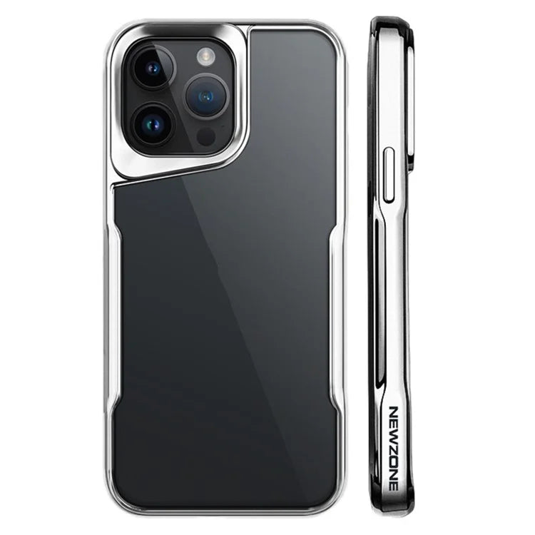 NEWZONE For iPhone 14 Pro Case Clear Slim-Fit TPU+Acrylic Protective Shell
