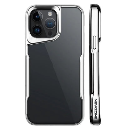 NEWZONE For iPhone 14 Pro Case Clear Slim-Fit TPU+Acrylic Protective Shell