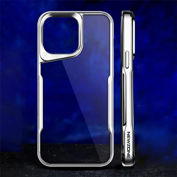 NEWZONE For iPhone 14 Pro Case Clear Slim-Fit TPU+Acrylic Protective Shell