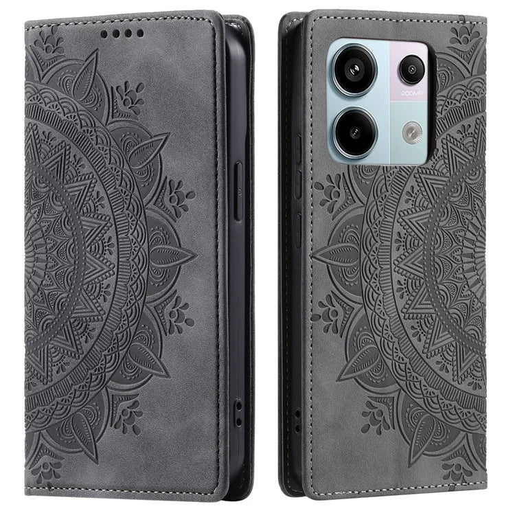 For Xiaomi Redmi Note 13 Pro 5G / Poco X6 5G Case Magnetic Closing Leather Wallet Cover