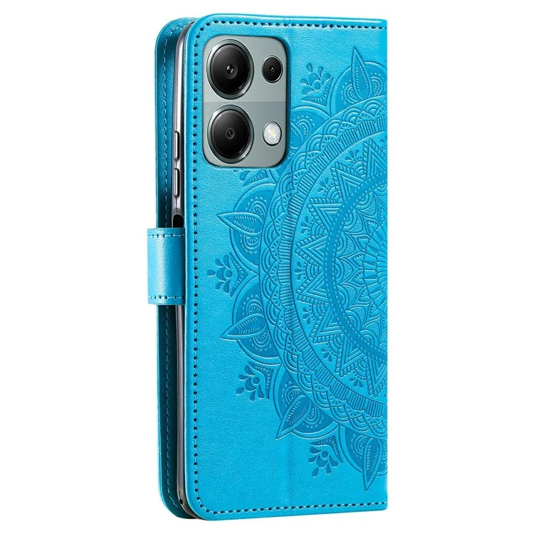 For Xiaomi Redmi Note 13 Pro 4G / Poco M6 Pro 4G Case Wallet Leather Cover Mandala Flower