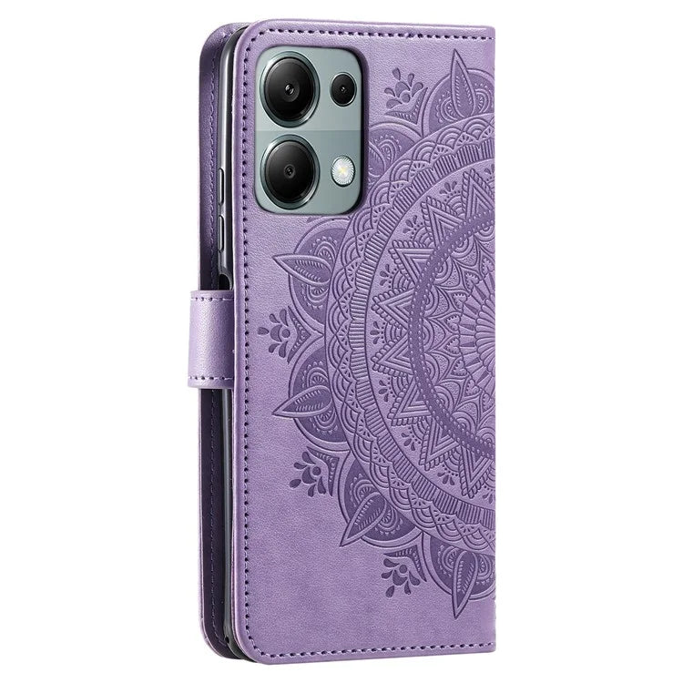 For Xiaomi Redmi Note 13 Pro 4G / Poco M6 Pro 4G Case Wallet Leather Cover Mandala Flower