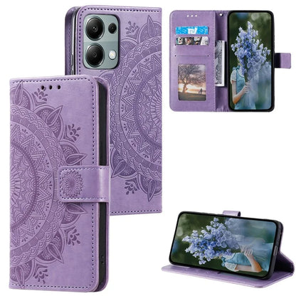 For Xiaomi Redmi Note 13 Pro 4G / Poco M6 Pro 4G Case Wallet Leather Cover Mandala Flower