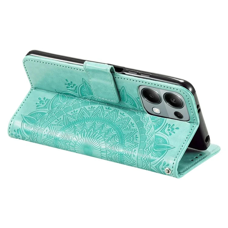 For Xiaomi Redmi Note 13 Pro 4G / Poco M6 Pro 4G Case Wallet Leather Cover Mandala Flower