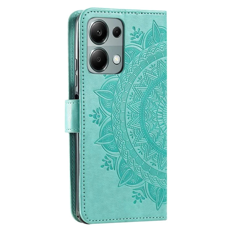 For Xiaomi Redmi Note 13 Pro 4G / Poco M6 Pro 4G Case Wallet Leather Cover Mandala Flower