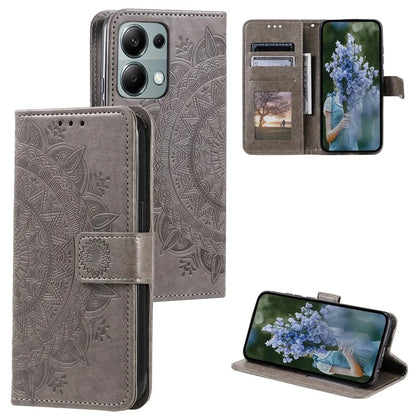 For Xiaomi Redmi Note 13 Pro 4G / Poco M6 Pro 4G Case Wallet Leather Cover Mandala Flower
