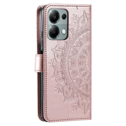 For Xiaomi Redmi Note 13 Pro 4G / Poco M6 Pro 4G Case Wallet Leather Cover Mandala Flower