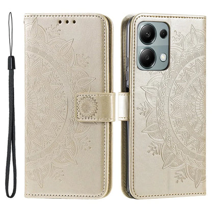 For Xiaomi Redmi Note 13 Pro 4G / Poco M6 Pro 4G Case Wallet Leather Cover Mandala Flower