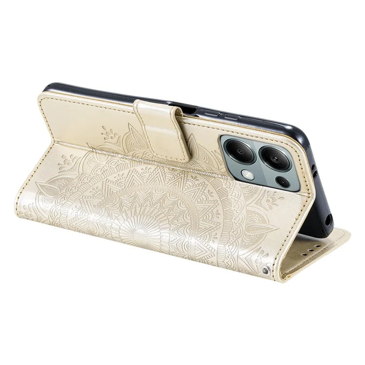 For Xiaomi Redmi Note 13 Pro 4G / Poco M6 Pro 4G Case Wallet Leather Cover Mandala Flower