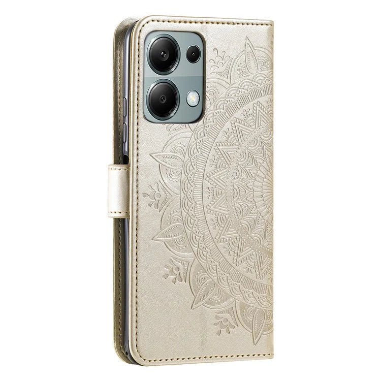 For Xiaomi Redmi Note 13 Pro 4G / Poco M6 Pro 4G Case Wallet Leather Cover Mandala Flower