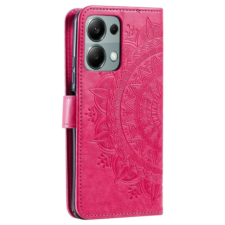 For Xiaomi Redmi Note 13 Pro 4G / Poco M6 Pro 4G Case Wallet Leather Cover Mandala Flower