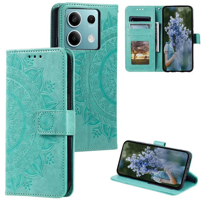 For Xiaomi Redmi Note 13 5G Leather Case Mandala Flower Cover Magnetic Clasp