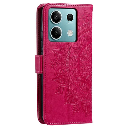 For Xiaomi Redmi Note 13 5G Leather Case Mandala Flower Cover Magnetic Clasp