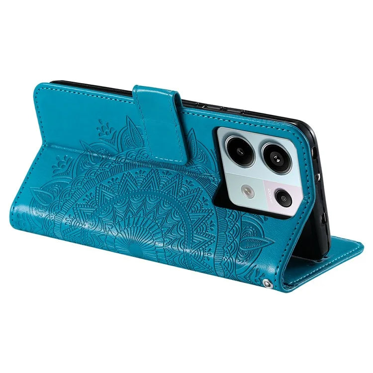 For Xiaomi Redmi Note 13 Pro 5G / Poco X6 5G Case Mandala Flower Leather Wallet Cover