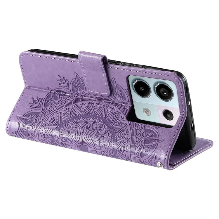For Xiaomi Redmi Note 13 Pro 5G / Poco X6 5G Case Mandala Flower Leather Wallet Cover