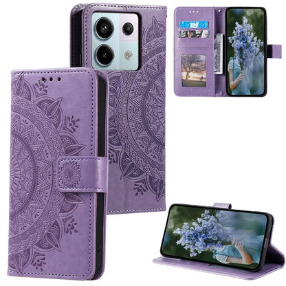 For Xiaomi Redmi Note 13 Pro 5G / Poco X6 5G Case Mandala Flower Leather Wallet Cover